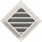 Ekena Millwork Diamond Gable Vent Primed, Functional, Pine Gable Vent w/ 1" x 4" Flat Trim Frame, 16"W x 16"H GVWDI16X1601SFPPI - alternate 2